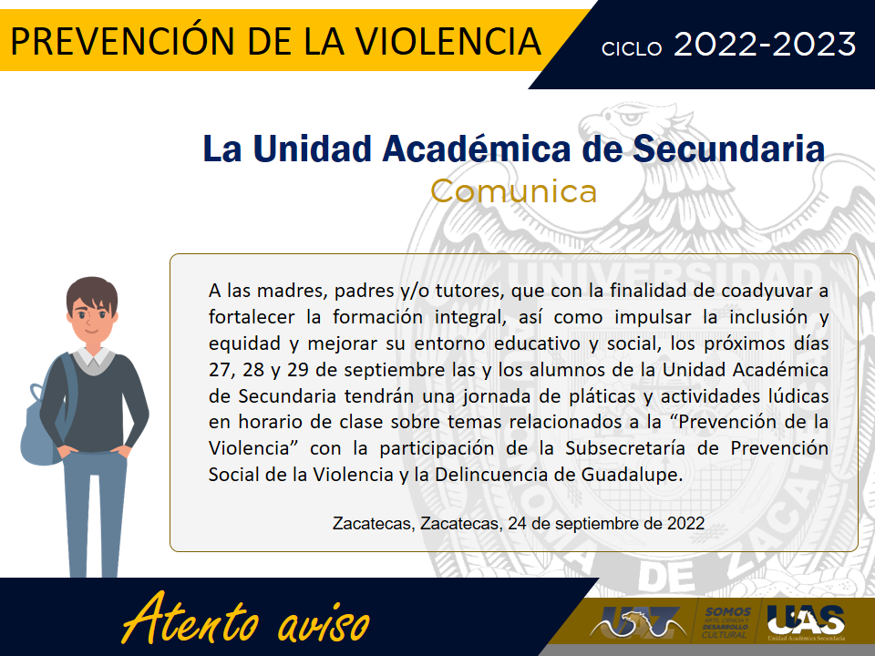 Prevención de violencias y fortalecimiento de la seguridad ciudadana –  Colegio de Bachilleres del Estado de Zacatecas